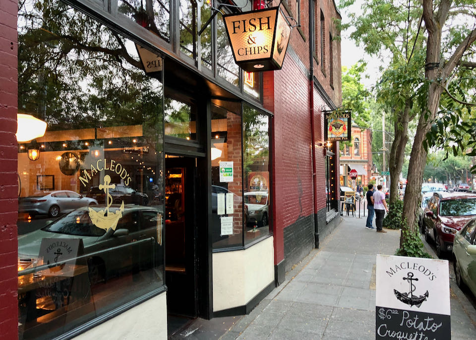 Hip neighborhood in Seattle.
