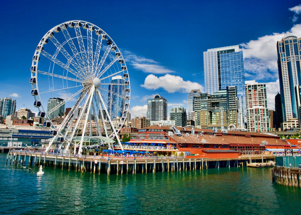 The Great Wheel on the Seattle waterfront.
